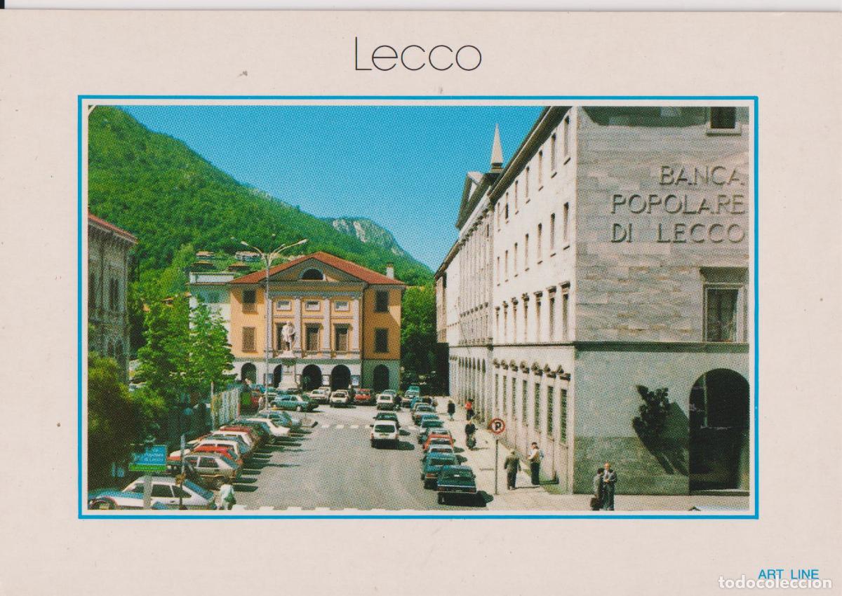 Postkarten: ITALIA, LECCO, PLAZA GARIBALDI, AL FONDO EL TEATRO DE LA SOCIET&Agrave; - GARAMI N&ordm;192 - S/C