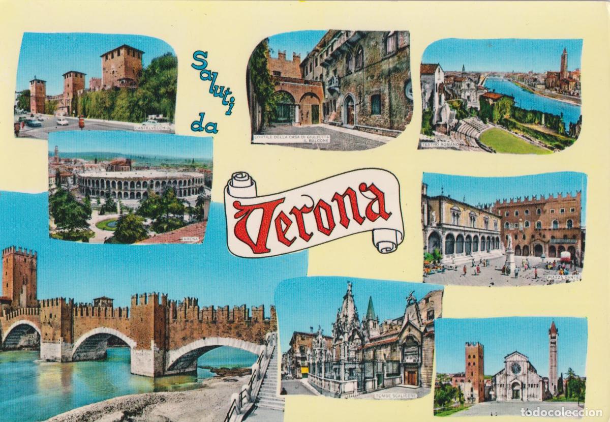 Postcards: ITALIA, SALUTI DA VERONA - GIANNI FERRARI - S/C