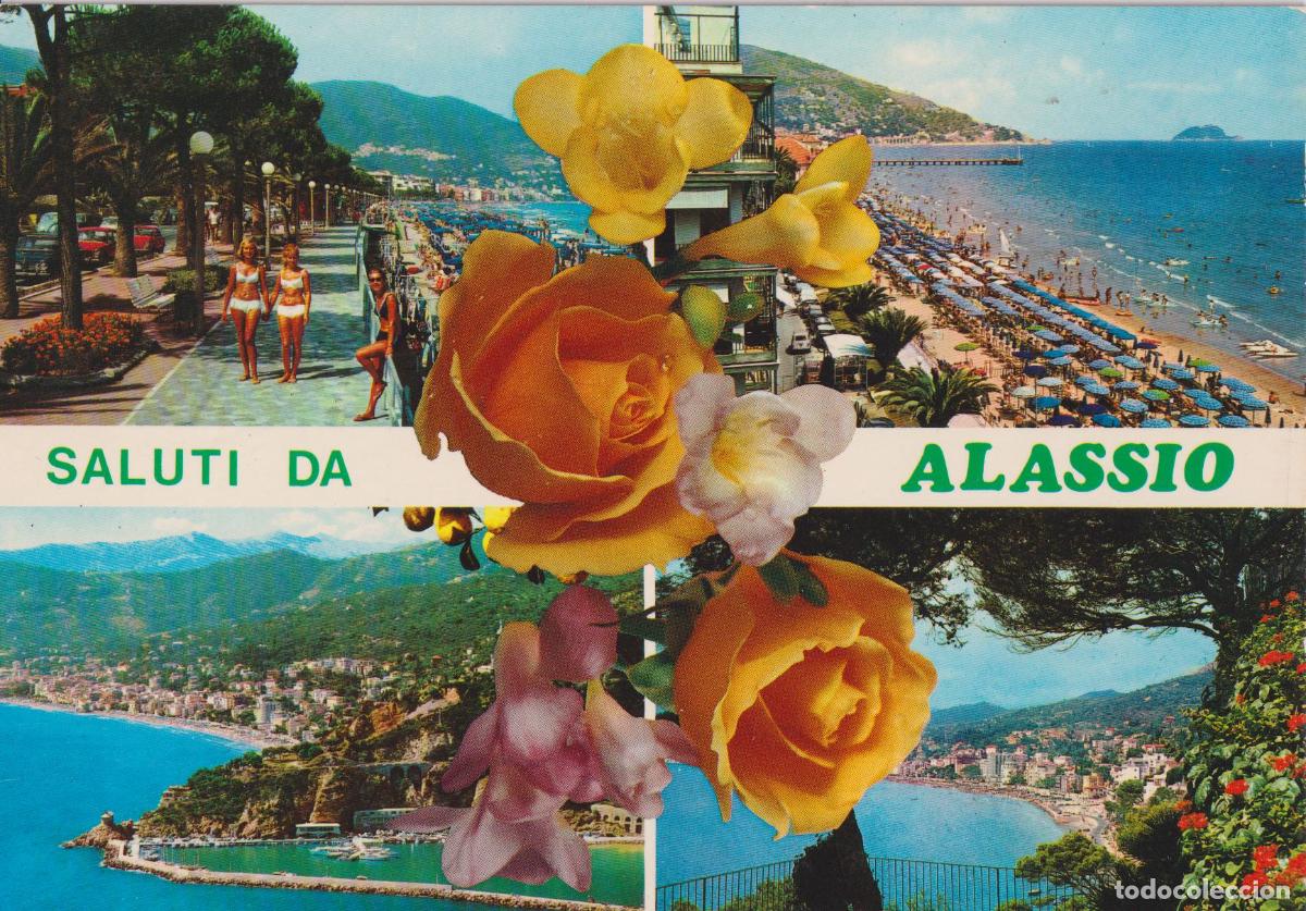 Postcards: ITALIA, SALUTI DA ALASSIO, VISTA A&Eacute;REA, - RIVIER VISION N&ordm;508 - S/C