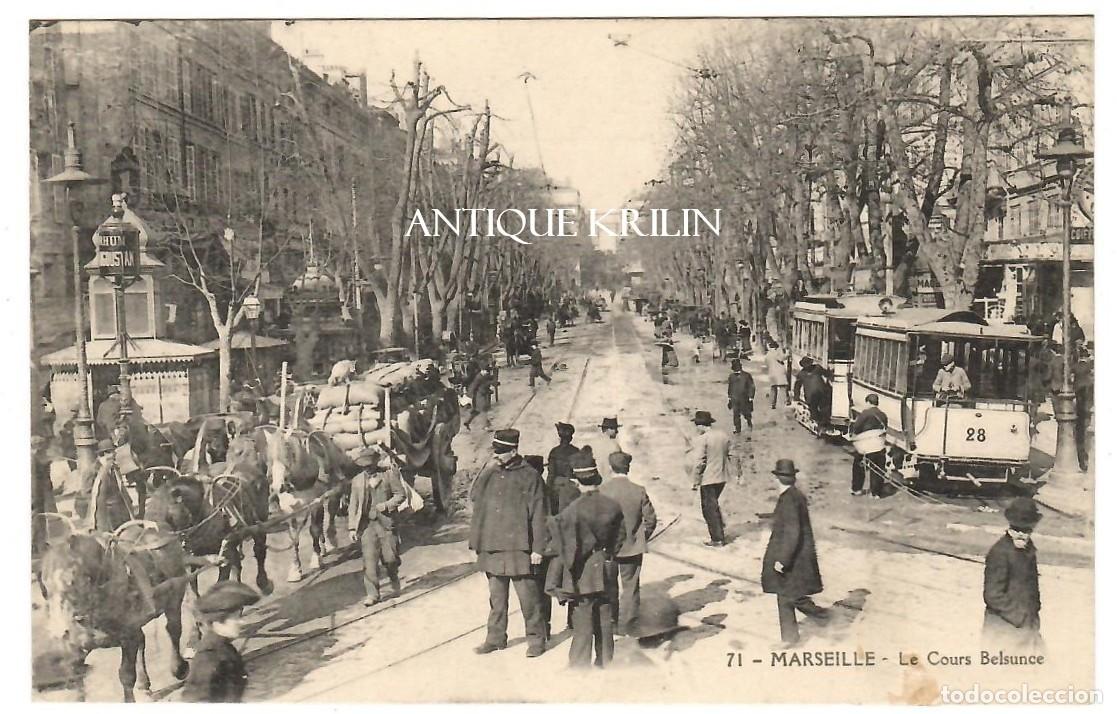 Postales: FRANCE / MARSEILLE N&ordm; 71 LE COURS BELSUNCE / SIN FRANQUEAR