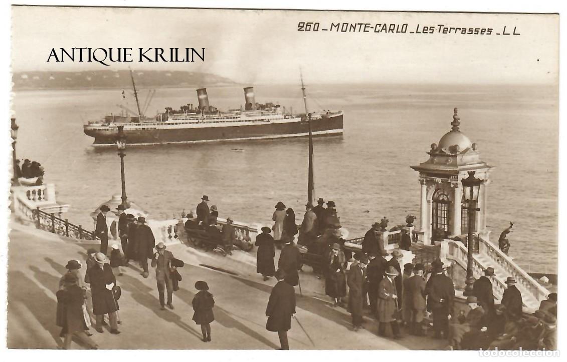 Postales: MONACO / MONTE-CARLO N&ordm; 250 LES TERRASES / EDITION L.L. / SIN FRANQUEAR