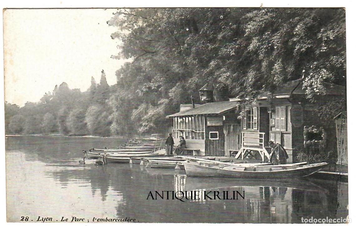 Postales: FRANCE / LYON N&ordm; 28 LE PARC , L'EMBARCAD&Egrave;RE / EDITION L.V. & CIE / SIN FRANQUEAR