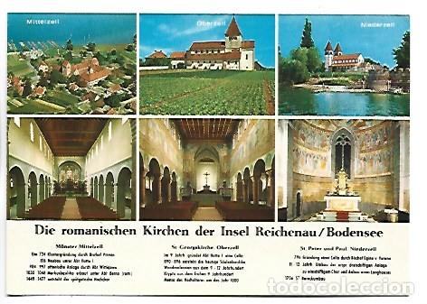 Postales: DIE ROMANISCHEN KIRCHEN DER INSEL REICHENAU / BODENSEE.- ALEMANIA