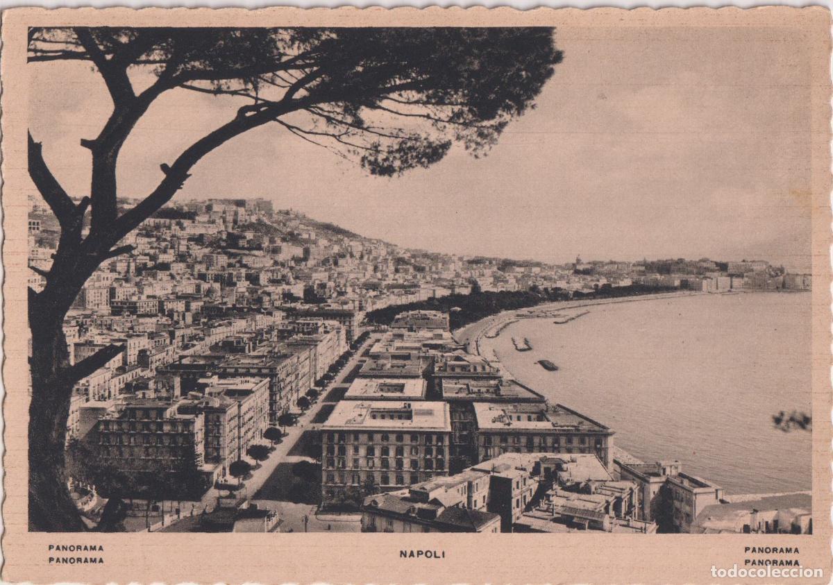 Postales: ITALIA, NAPOLES, PANOR&Aacute;MICA, PASEO MAR&Iacute;TIMO (LUNGOMARE) Y LA BAHIA - ED. A&Ntilde;OS 20/30 - S/C