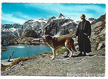 Postales: THE GREAT ST. BERNARD PASS m. 2467. GENERAL VIEW FROM THE KENNEL.- VALLE D&acute;AOSTA / ITALIA
