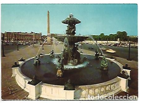 Postales: LE PLACE DE LA CONCORDE.- PARIS / FRANCIA