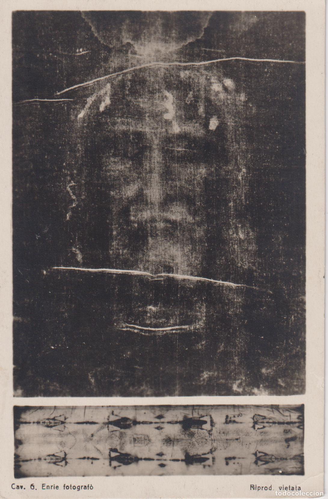 Postales: TURIN, POSTAL REPRO. NEGATIVO FOTOGR. ROSTRO DE LA SABANA SANTA &ndash; GIUSEPPE ENRIE 1931 &ndash; S/C
