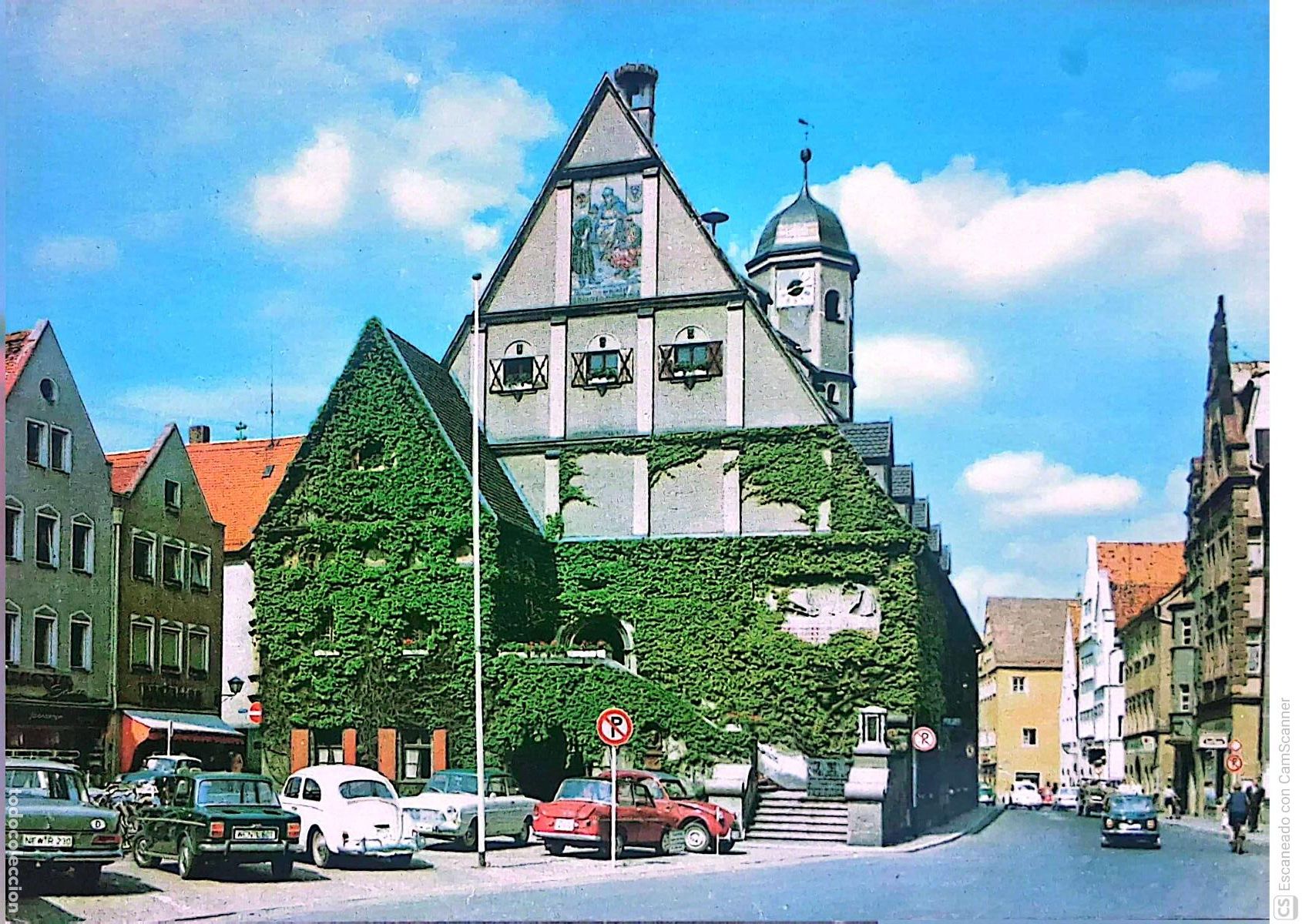 Postales: Weiden/Opf. (Alemania). Ayuntamiento Viejo, joya arquitect&oacute;nica del Renacimiento. Usada con sello. C