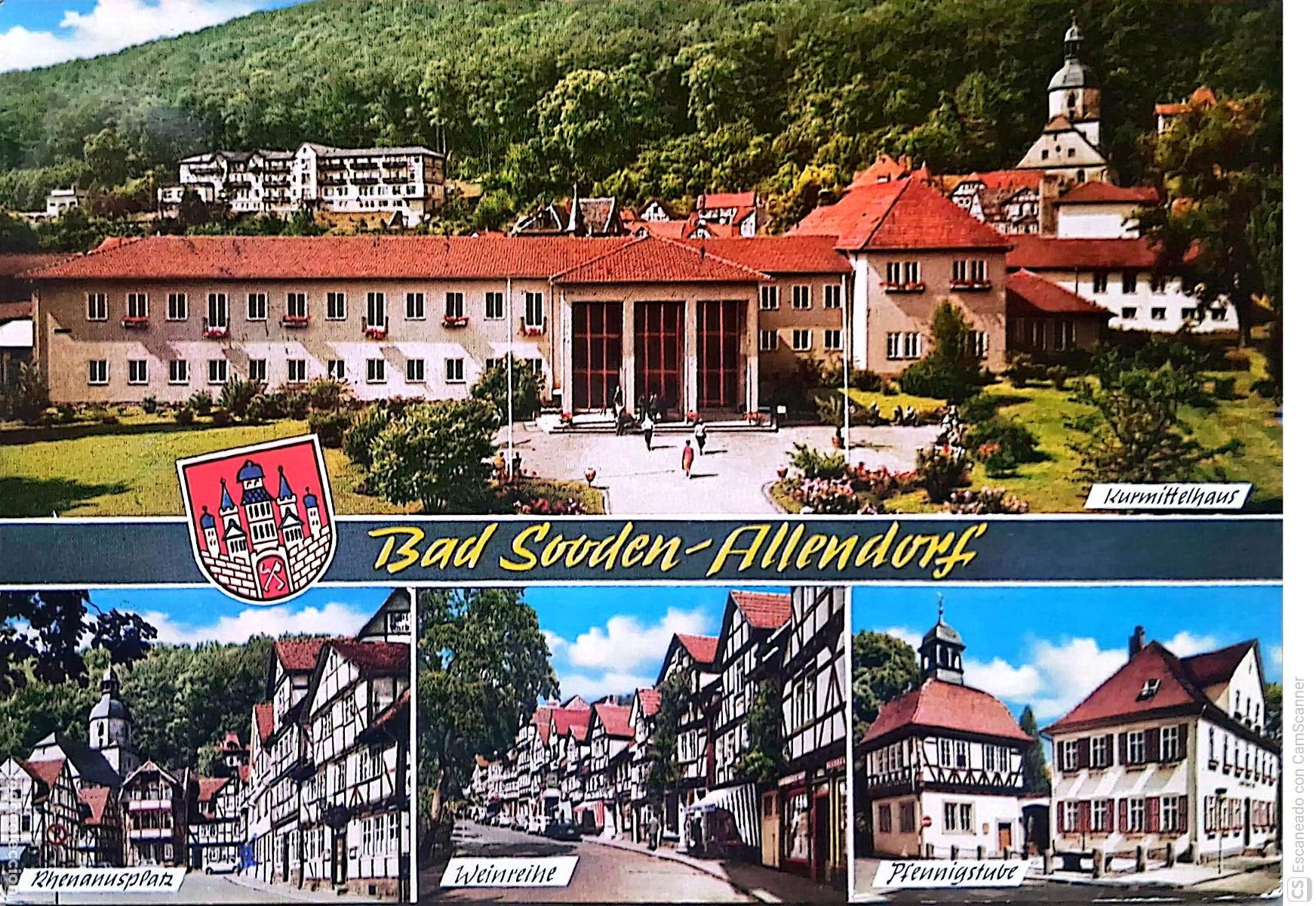Postales: Bad Sooden-Allendorf (Alemania). Encantadora ciudad balneario, en el norte del estado de Hesse. Usad