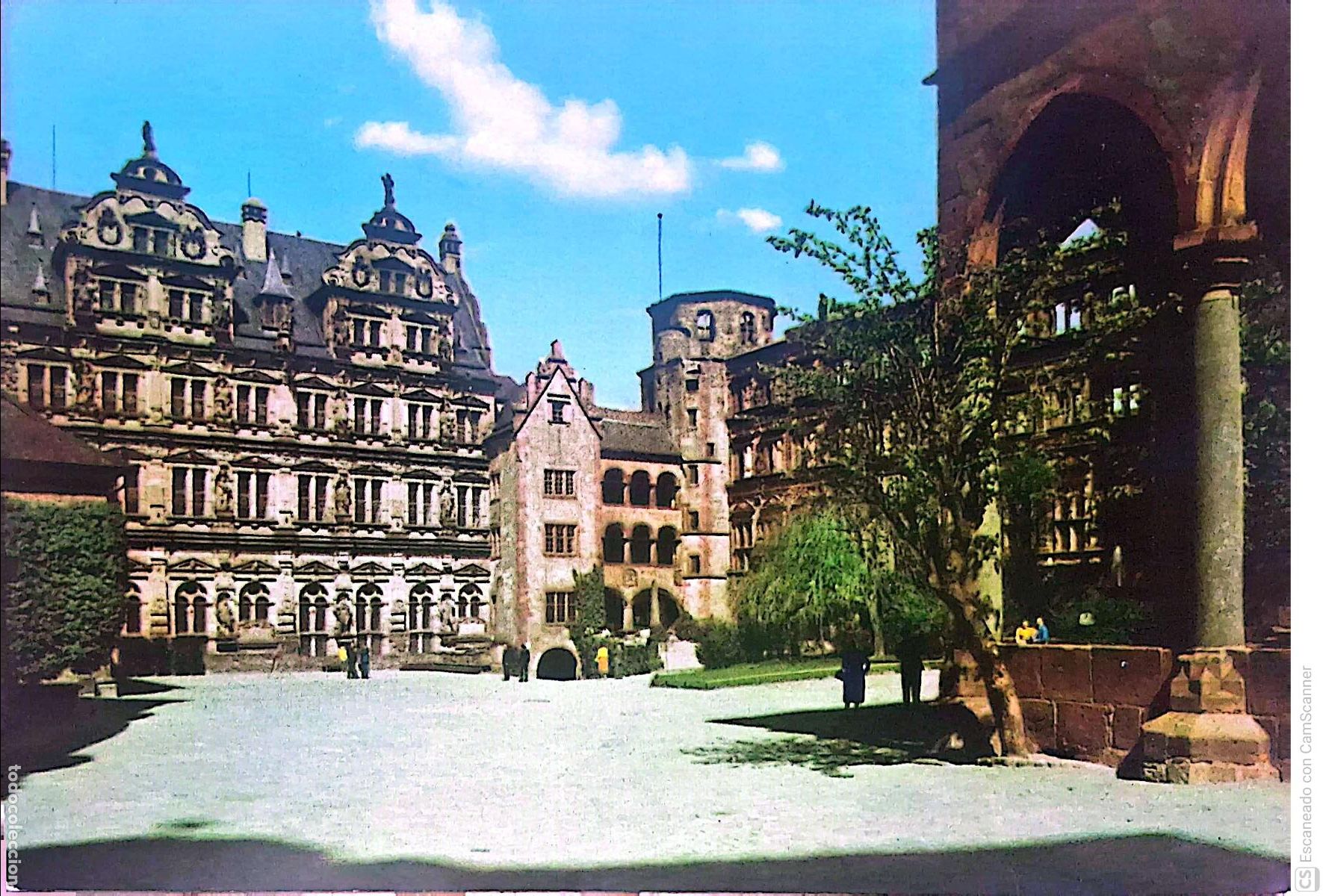 Postales: Castillo de Heidelberg (Alemania). 953 Patio interior. Nueva. Color