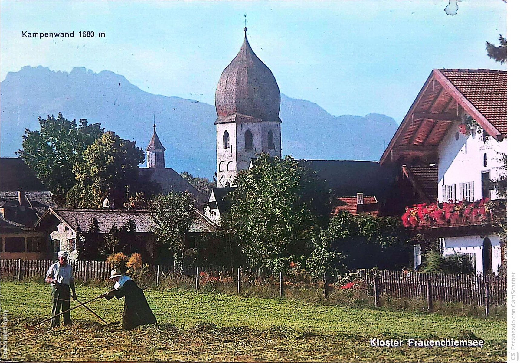 Postales: Fraueninsel im Chiemsee (Alemania). Isla en el lago Chiemsee que destaca por su ambiente &iacute;ntimo, rom