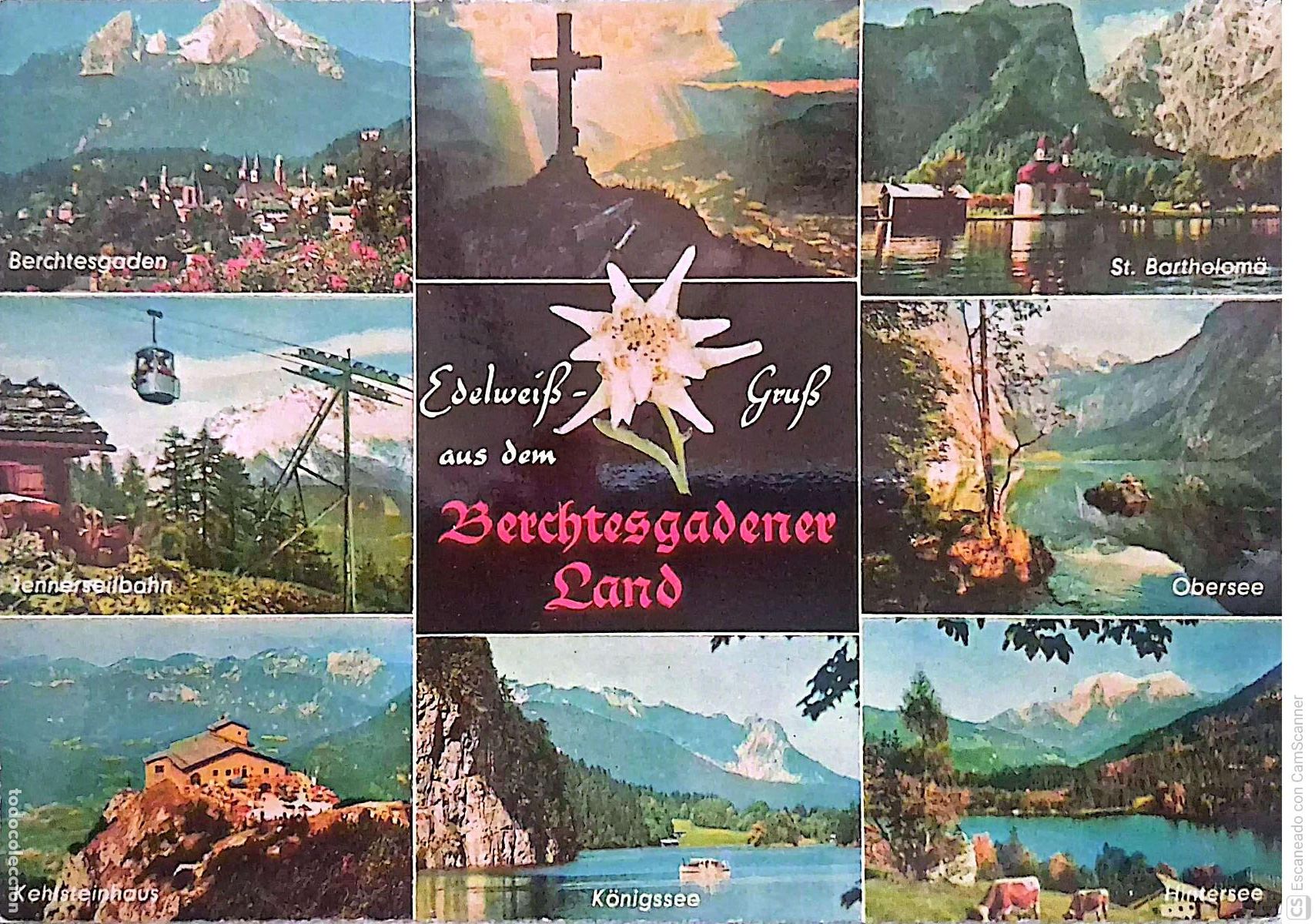 Postales: Berchtesgadener Land (Alemania).Regi&oacute;n natural de Baviera, rodeada por la frontera de Austria. Usada