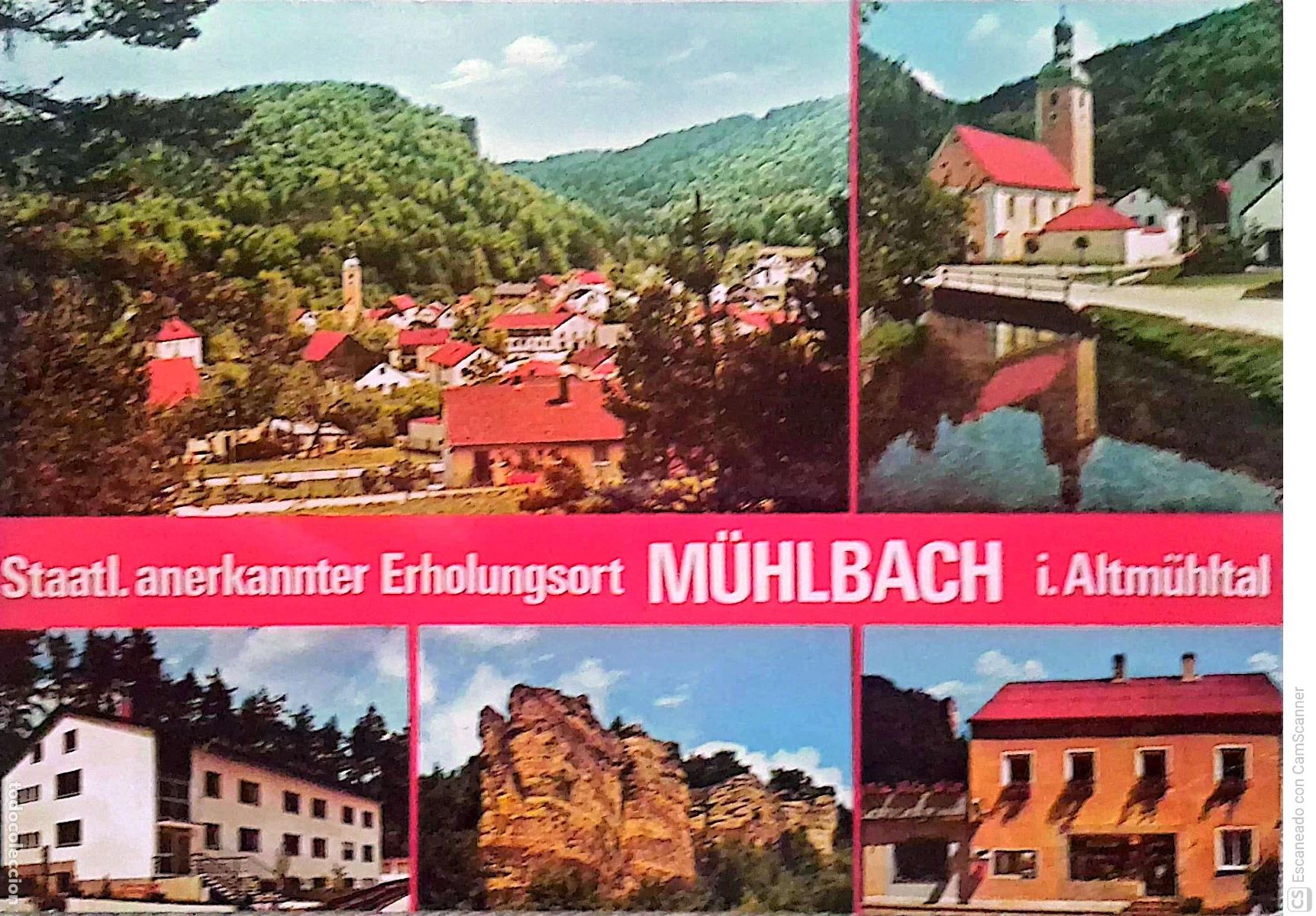 Postales: M&uuml;hlbach (Alemania). Localidad que cuenta con la designaci&oacute;n oficial de lugar de descanso reconocido
