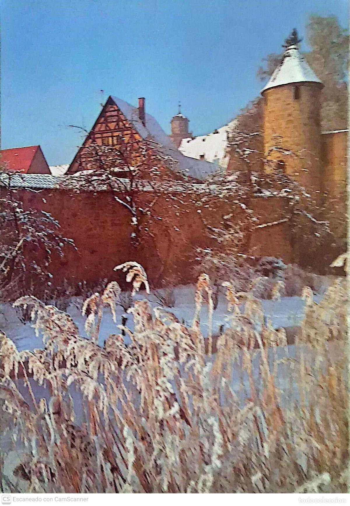 Postales: Salmo 65, vers&iacute;culo 6 de la Bibel nach Mart&iacute;n Luher. Usada. Color