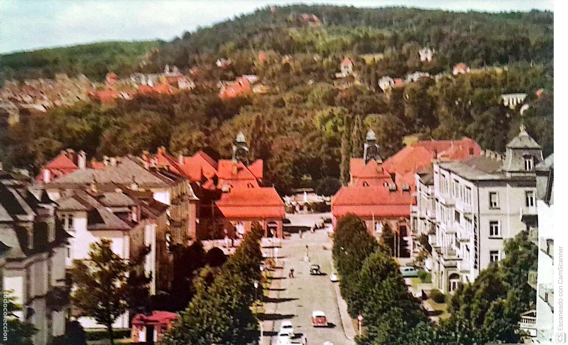 Postales: Bad Nauheim (Alemania). Vista general. Usada con sello. Color