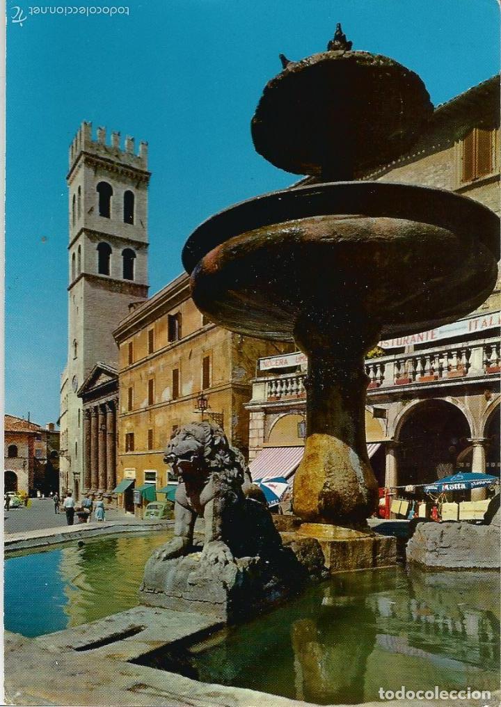 Postales: ITALIA, ASSISI) PALAZZO DEL COMUNE - ED. D.A.C.A. N&ordm; 8792 - CIRCULADA 1967