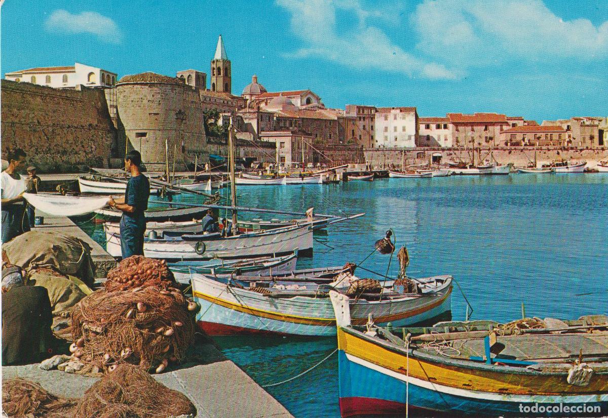 Postales: ITALIA, CERDE&Ntilde;A, PUERTO DE ALGHERO - FOTO MACINA N&ordm;8669 - S/C