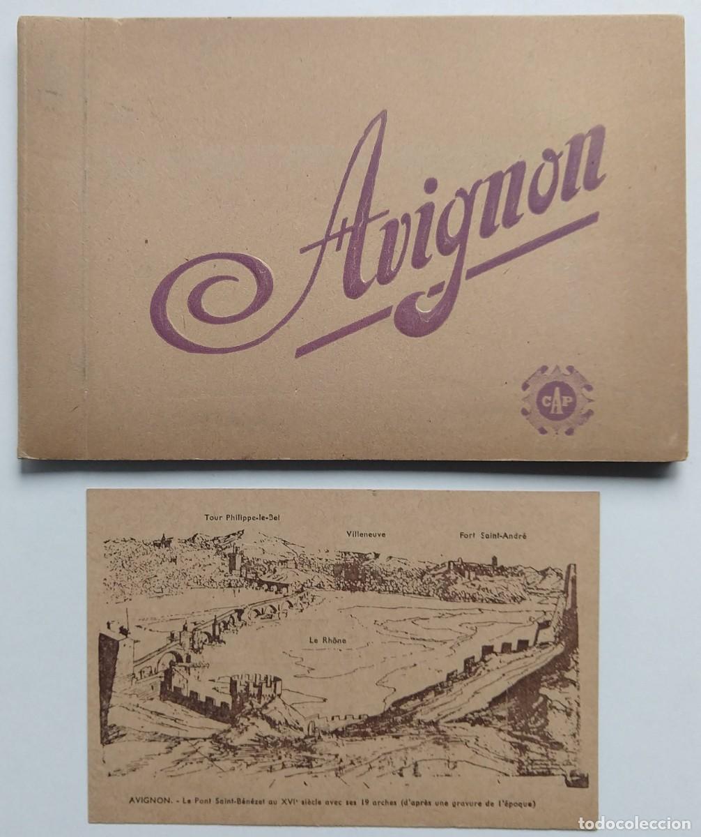 Postales: AVIGNON - Librito de postales antiguas + postal-mapa