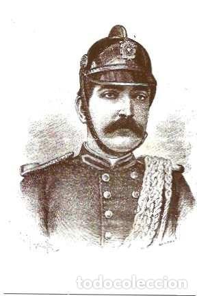 Postales: Portugal y Adriano Santos, comandante de los Bomberos Voluntarios de Angra do Heroismo 1891 (233)