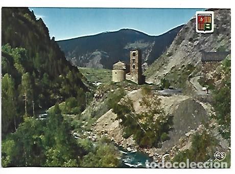 Postales: ESGLESIA ROMANICA DE ST. JOAN DE CASELLAS.- ANDORRA