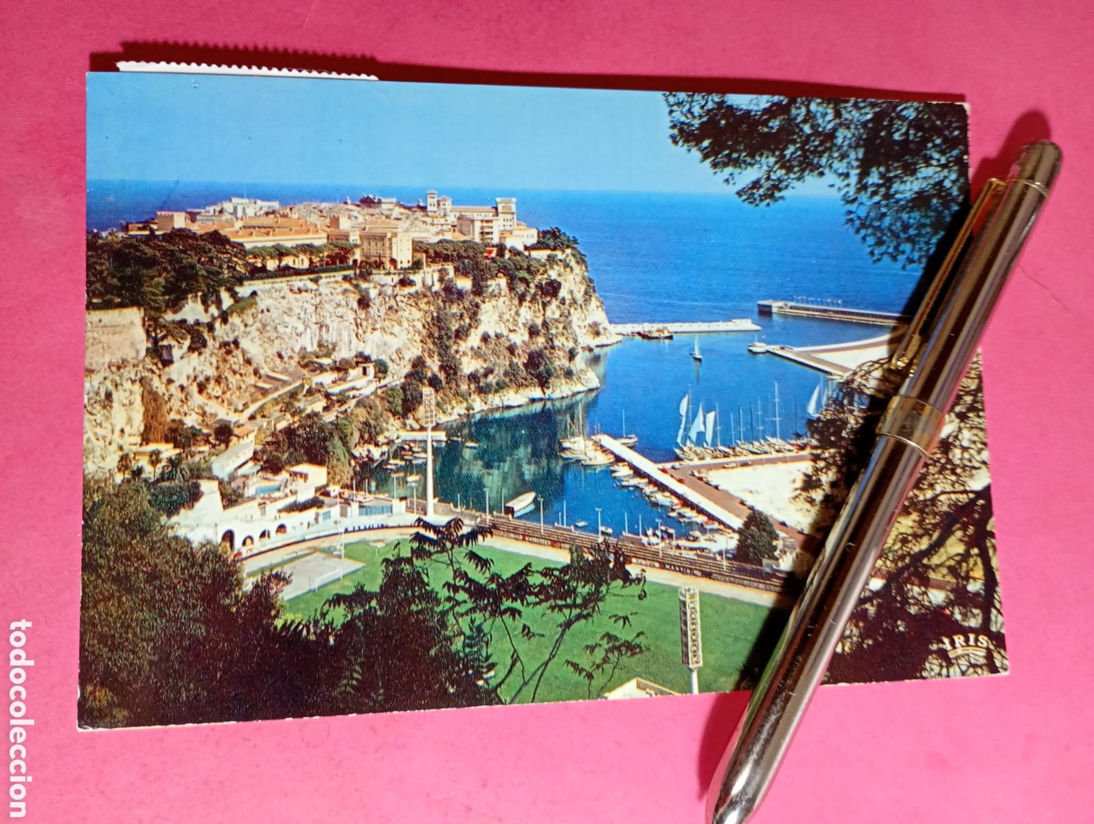 Postales: MONACO PRINCIPADO DE PORT DE FONTVIELLE COSTA AZUL DE FRANCIA (en frances)