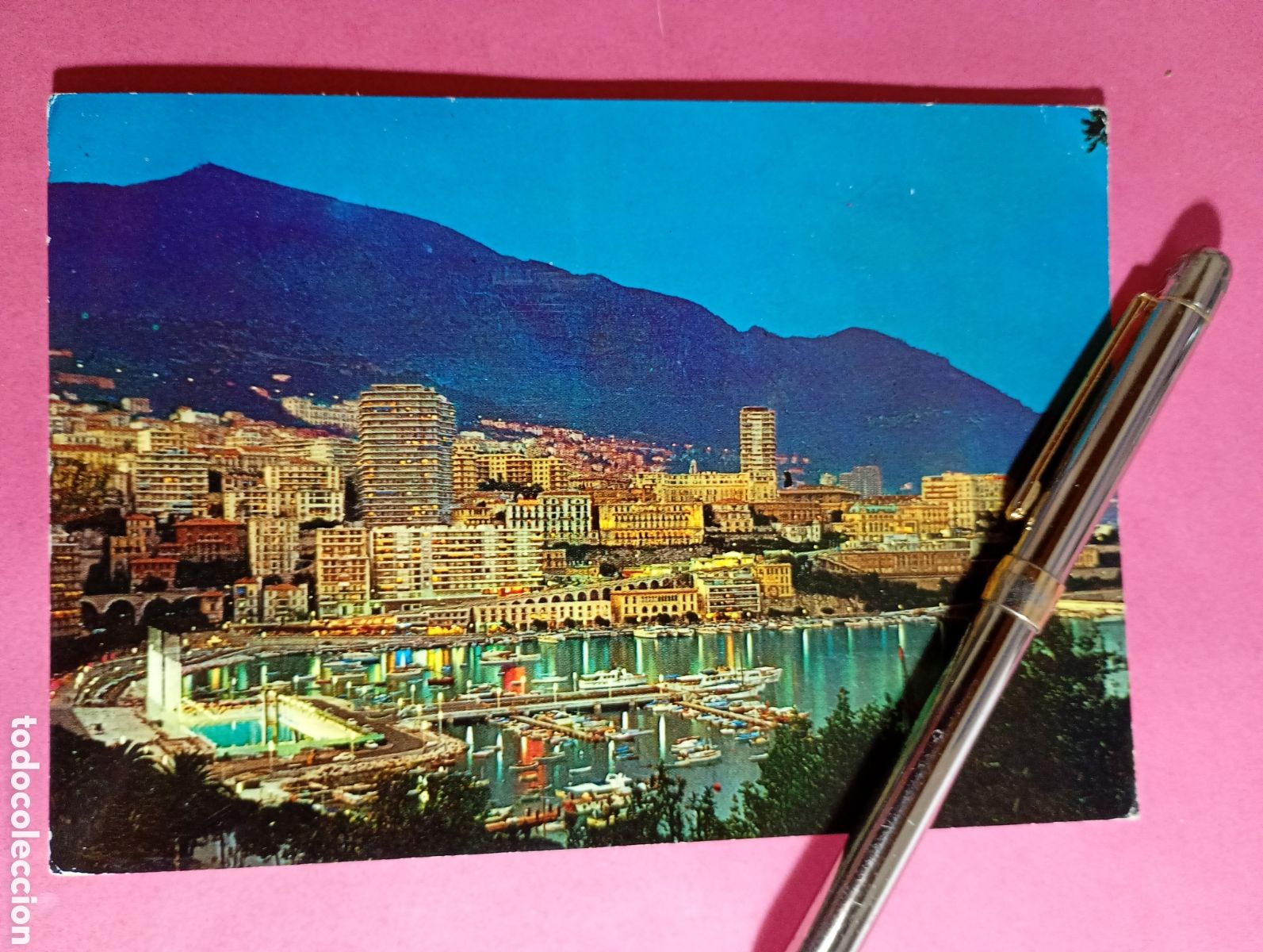 Postales: MONACO PRINCIPADO DE PUERTO Y MONTECARLO COSTA AZUL DE FRANCIA (en frances)