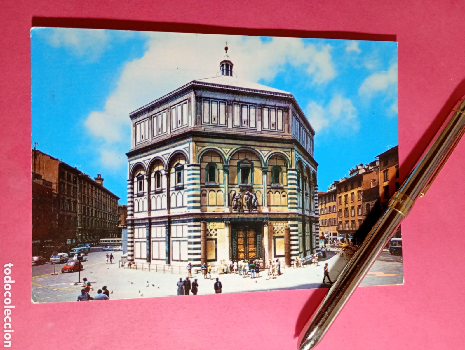 Postales: FLORENCIA FIRENZE FLORENCE ITALIA ITALY BATTISTERO (en italiano) COLOR CIRCULADA