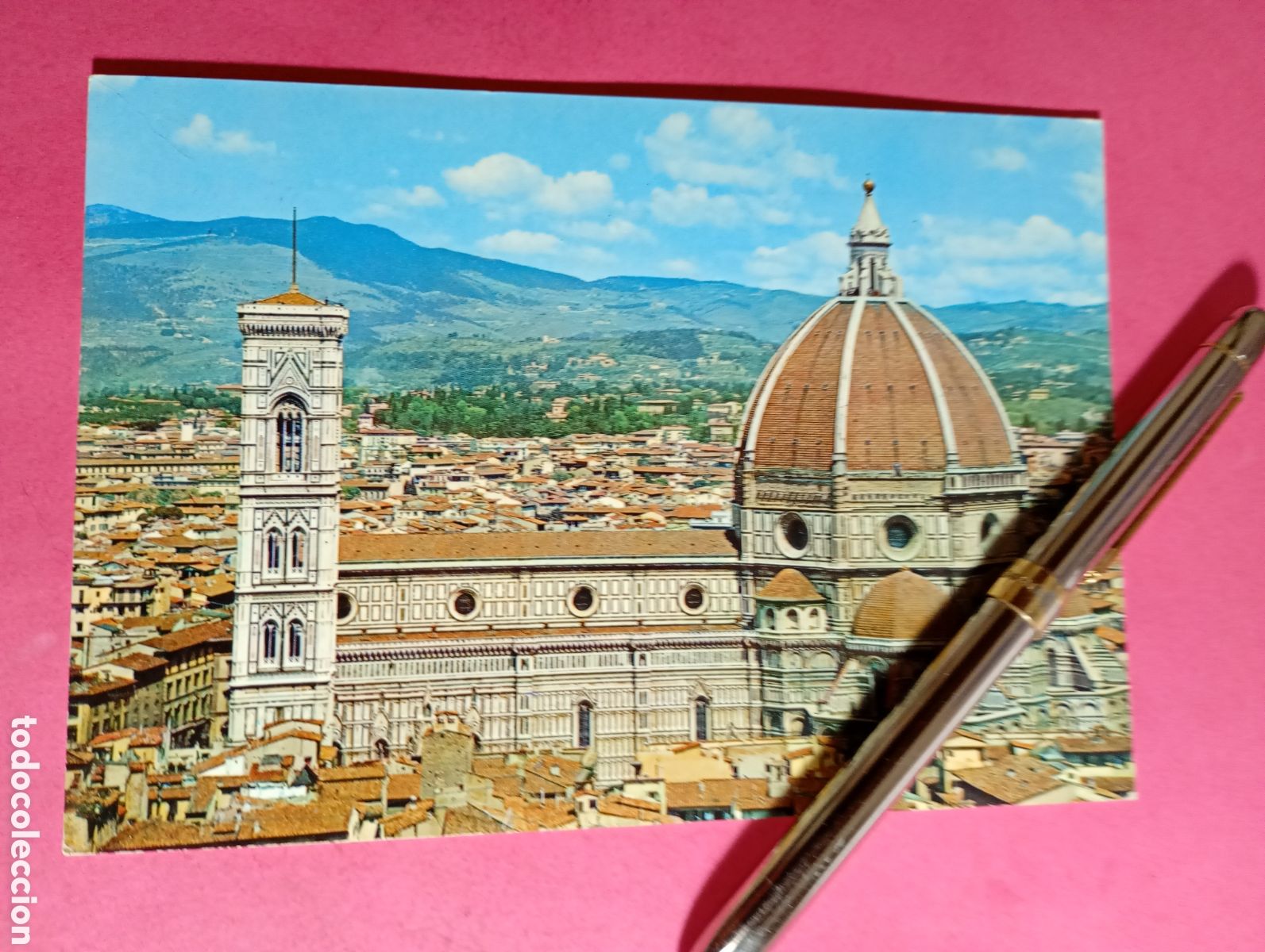 Postales: FLORENCIA FIRENZE FLORENCE ITALIA ITALY CUPULA E CAMPANILLE (en italiano) COLOR CIRCULADA