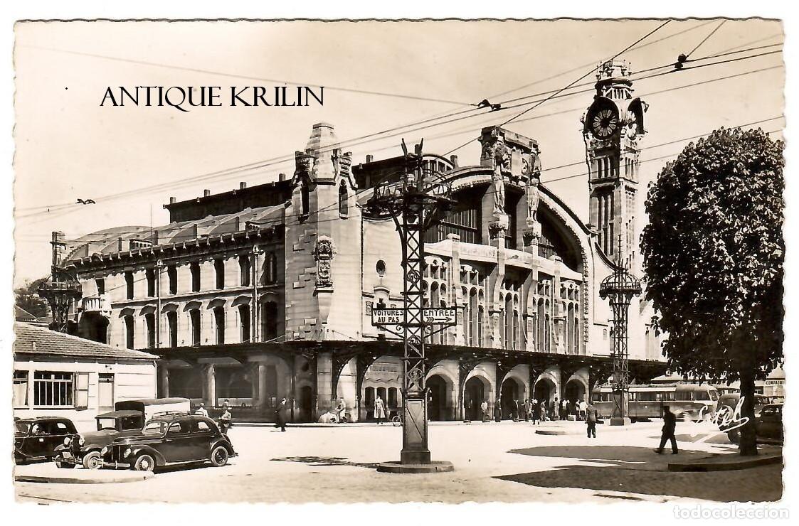 Postales: FRANCE / ROUEN N&ordm; 1018 LA GARE / THE STATION / EDI. ESTEL LA VELLE / ESCRITA DORSO