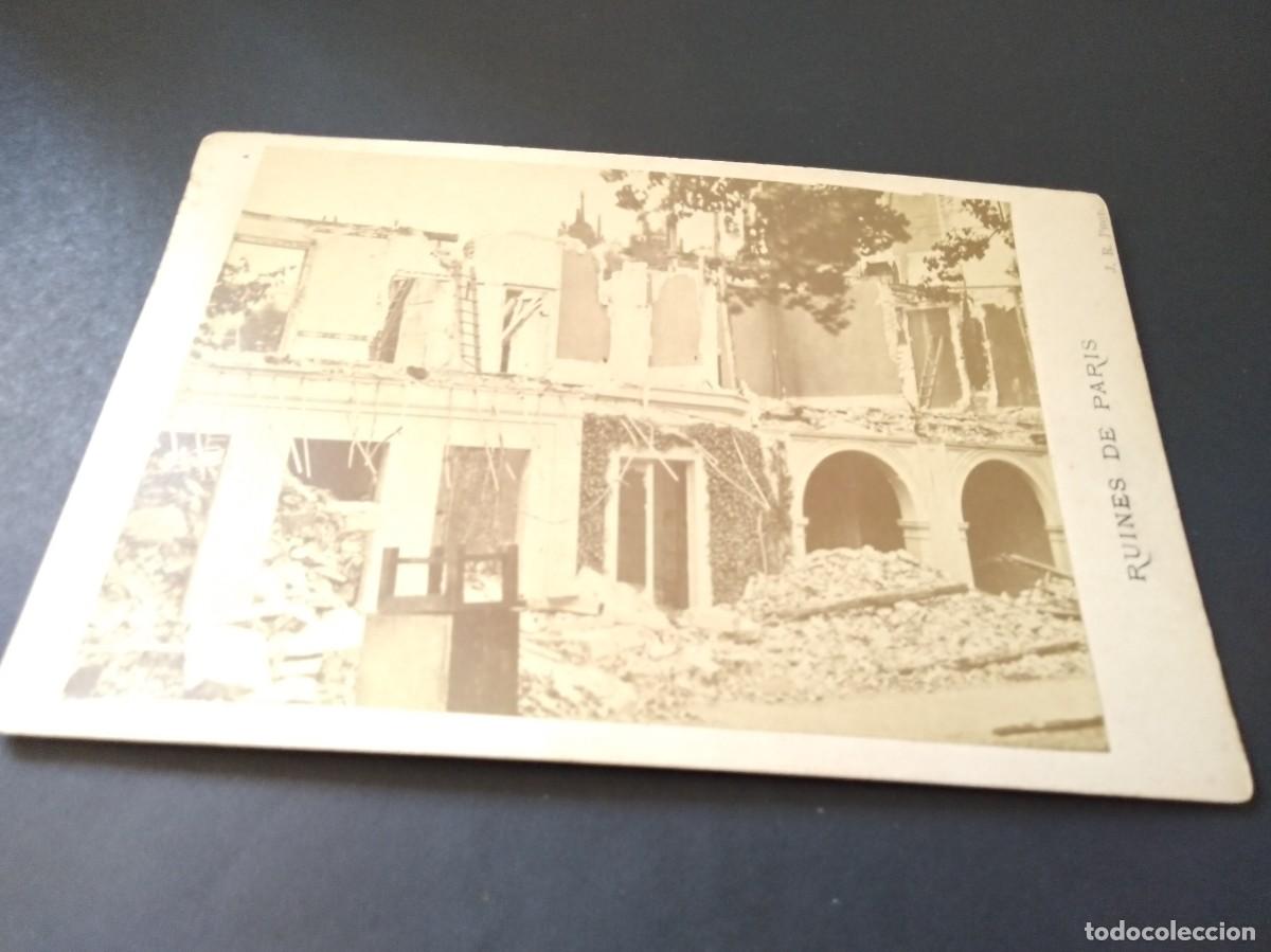 Postales: FOTO POSTAL RUINES DE PARIS D- J-R- PHOT 1871