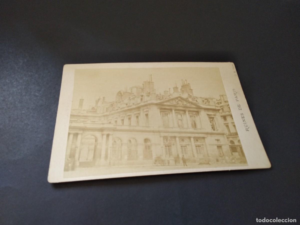 Postales: FOTO POSTAL RUINES DE PARIS D- J-R- PHOT 1871