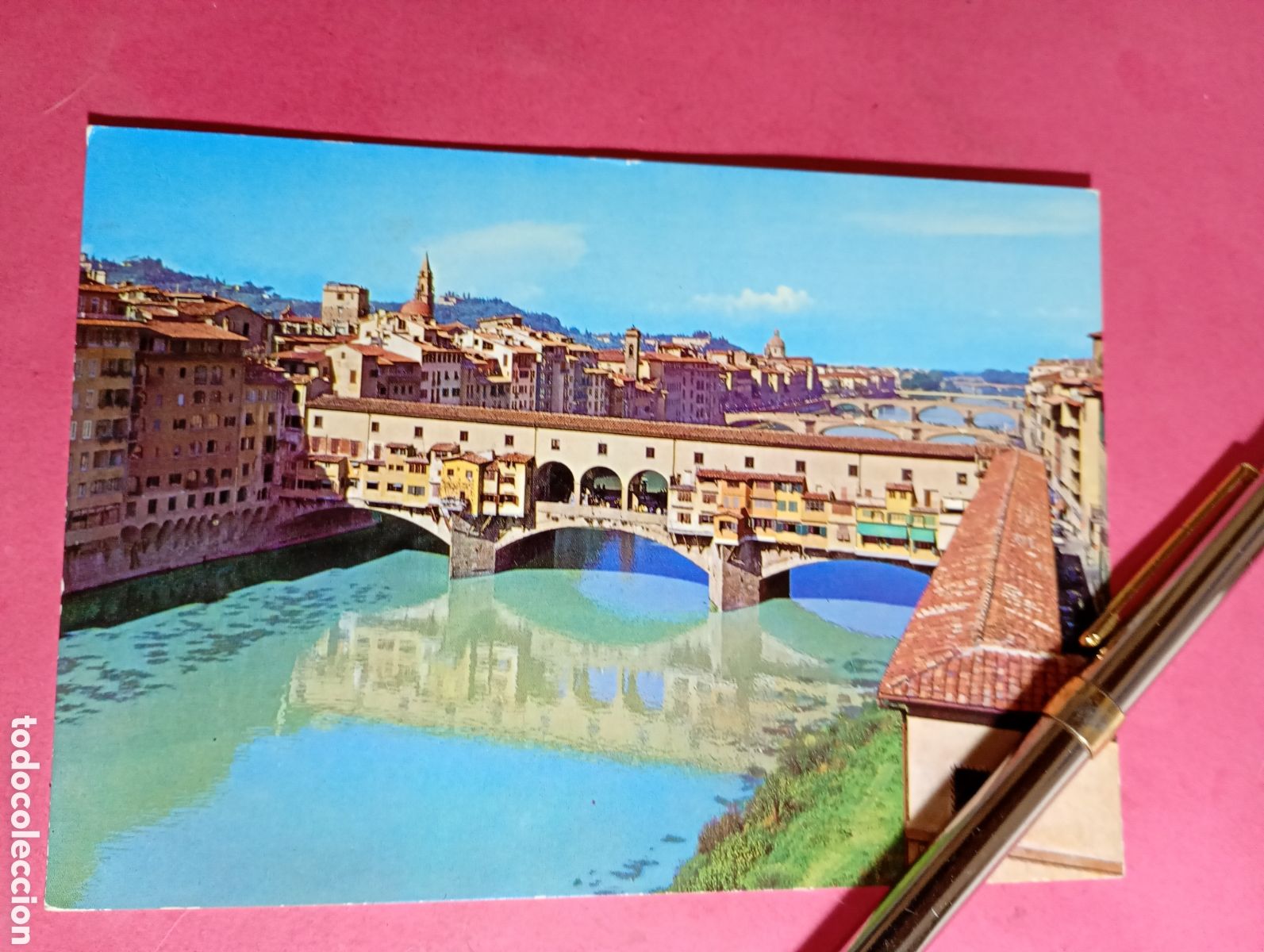 Postales: FLORENCIA FIRENZE FLORENCE ITALIA ITALY PUENTE VECCHIO (en italiano) COLOR CIRCULADA