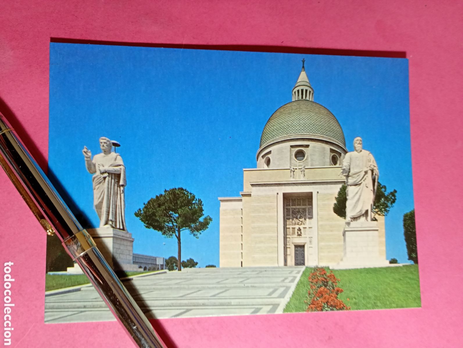 Postales: ROMA ITALIA ITALY IGLESIA DE SAN PEDRO Y SAN PABLO (en italiano) COLOR NO CIRCULADA
