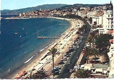 Postales: Francia y Marcofilia, Cannes, Panorama del Boulevard de la Croisette, Monte Estoril (2)