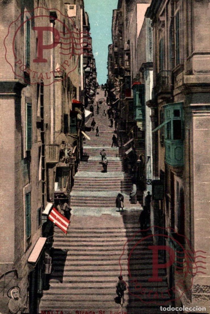 Postales: MALTA. STRADA STA. LUCIA.