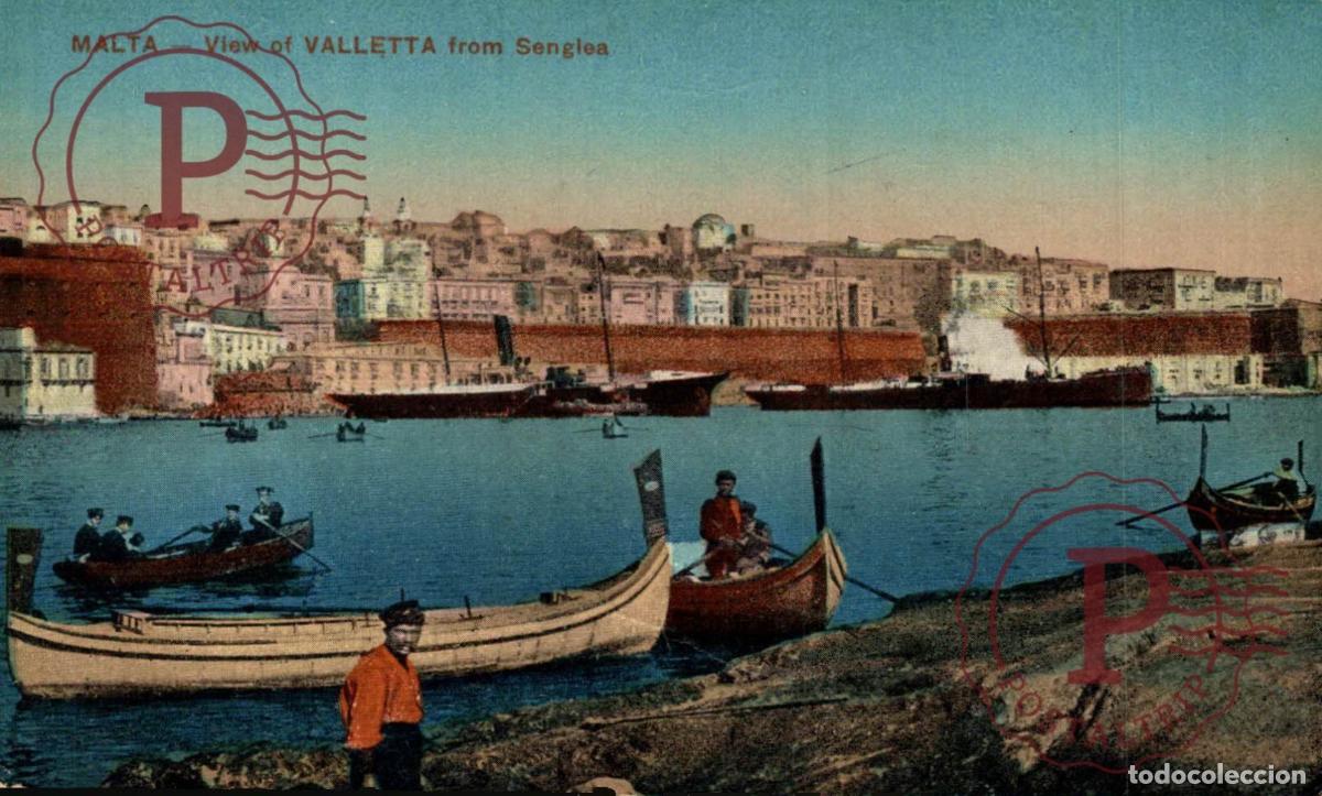 Postales: MALTA. MALTE. VIEW OF VALLETTA FROM SENGLEA.