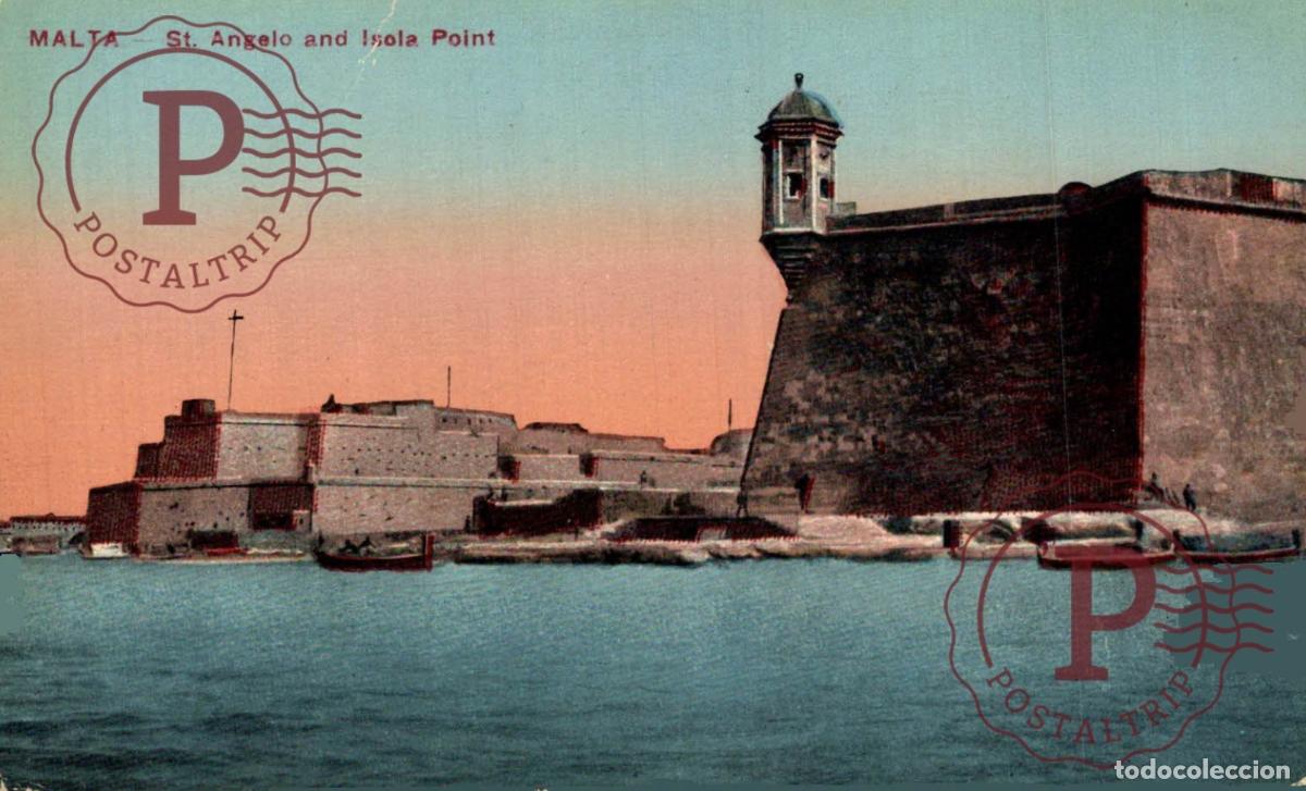Postales: MALTA. MALTE. ST ANGELO AND ISOLA POINT.