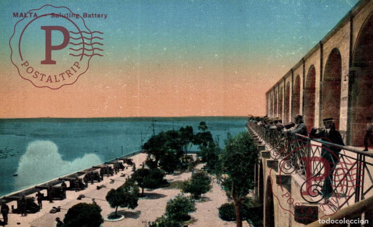 Postales: MALTA. MALTE. SALUTING BATTERY - Foto 1