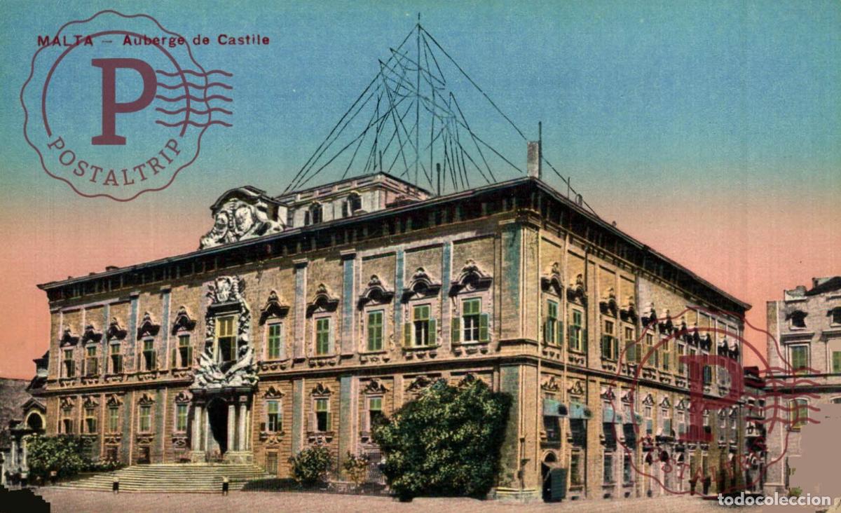 Postales: MALTA. MALTE. AUBERGE DE CASTILE - Foto 1