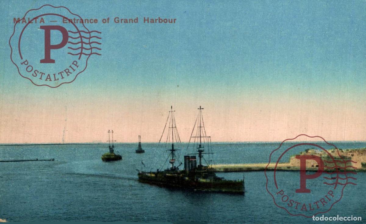 Postales: MALTA. MALTE. ENTRANCE OF GRAND HARBOUR