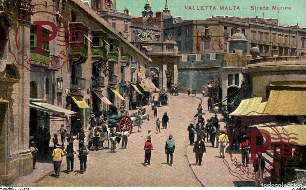 Postales: Valletta Strada Marina MALTA