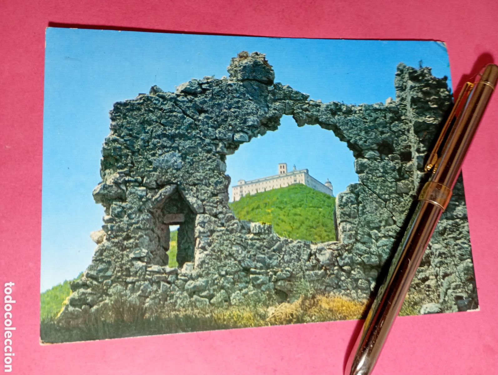 Postales: MONTECASSINO RUINAS ABADIA ITALIA (en italiano) color circulada