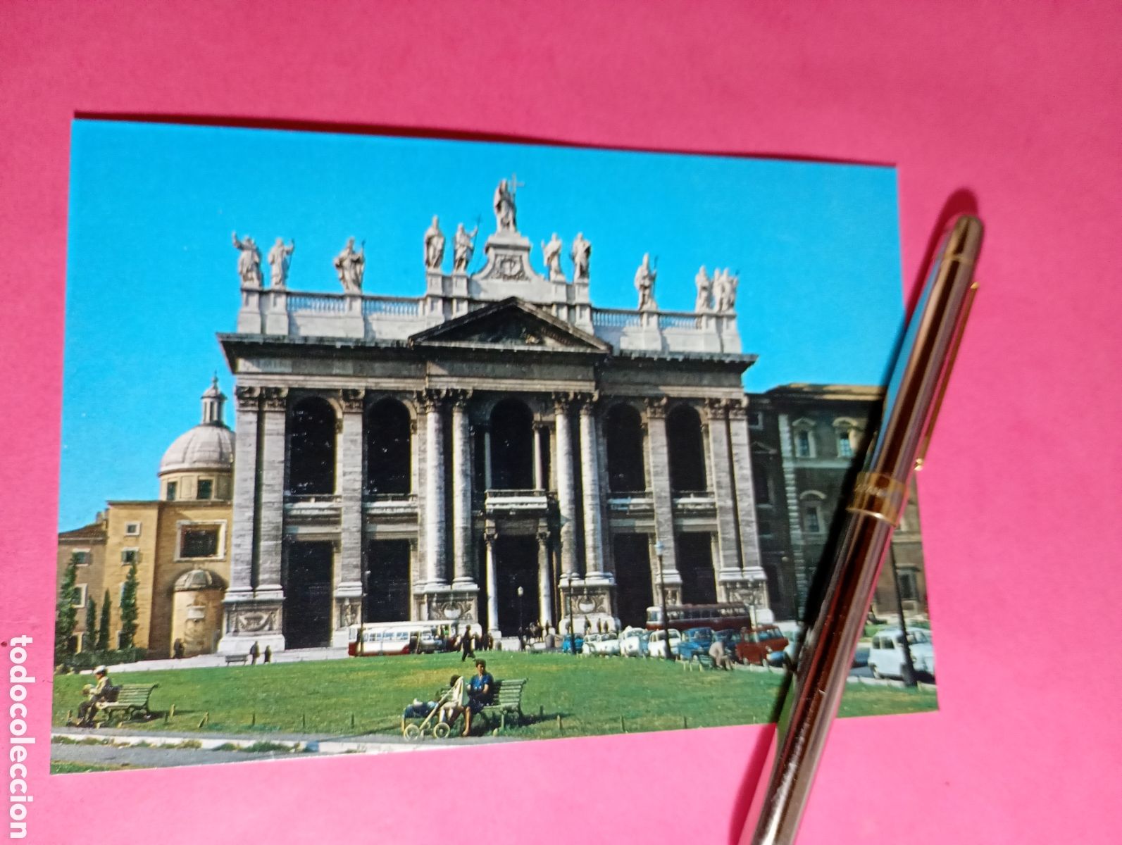 Postales: ROMA BASILICA DE SAN JYAN DE LETRAN ITALIA ITALY (en italiano) color circulada