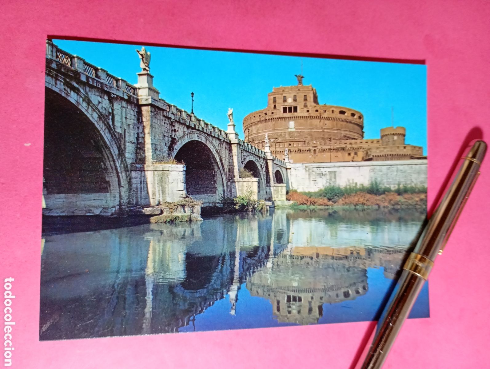 Postales: ROMA ''PUENTE AL CASTILLO DE SAN ANGELO'' ITALIA ITALY (en italiano) color no circulada