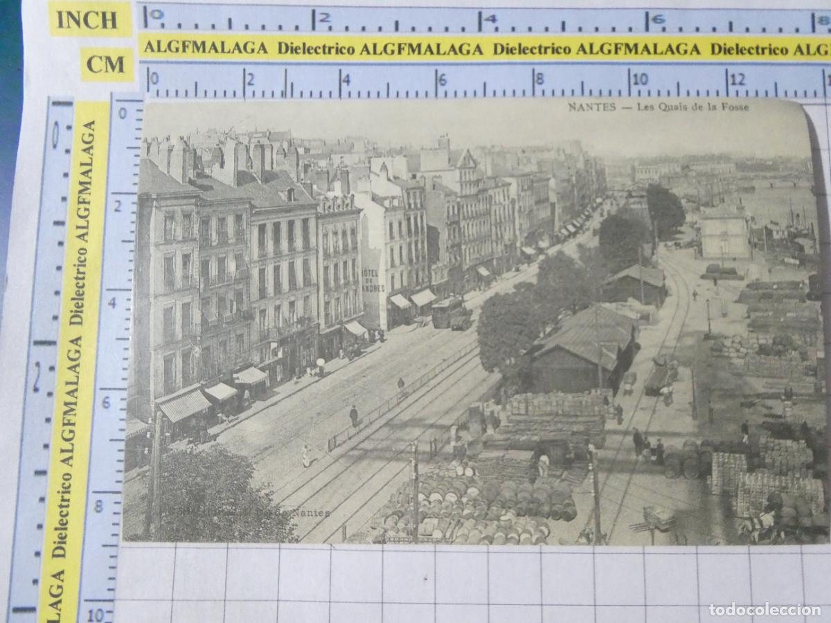Postales: ANTIGUA POSTAL FACS&Iacute;MIL LA FRANCIA DE OTRO TIEMPO. NANTES LES QUAIS DE LA FOSSE 3780