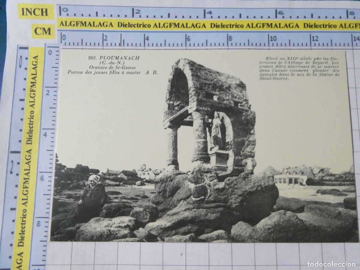 Postales: ANTIGUA POSTAL FACS&Iacute;MIL LA FRANCIA DE OTRO TIEMPO. PLOUMANACH ORATOIRE DE ST GUIREC 3783