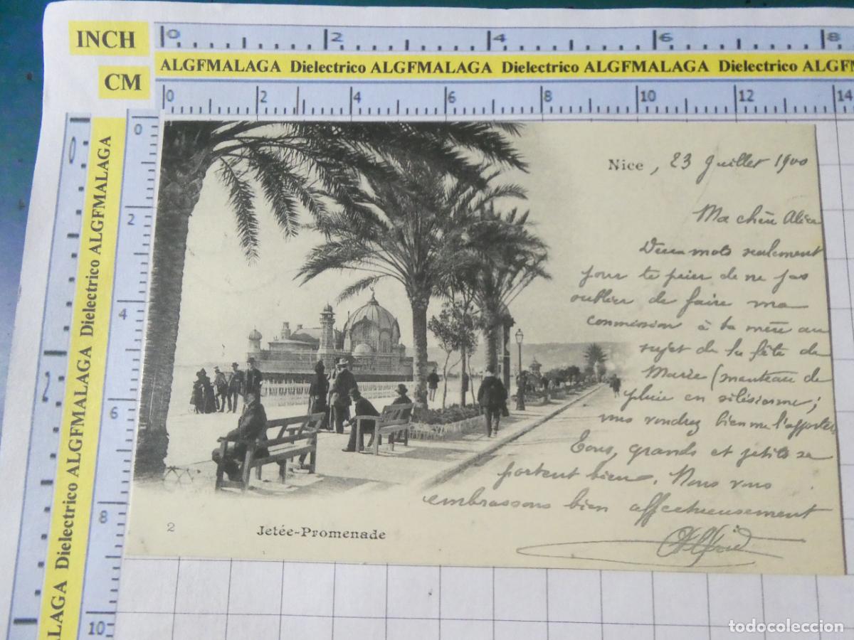 Postales: ANTIGUA POSTAL FACS&Iacute;MIL LA FRANCIA DE OTRO TIEMPO. NIZA NICE JET&Eacute;E PROMENADE 3787