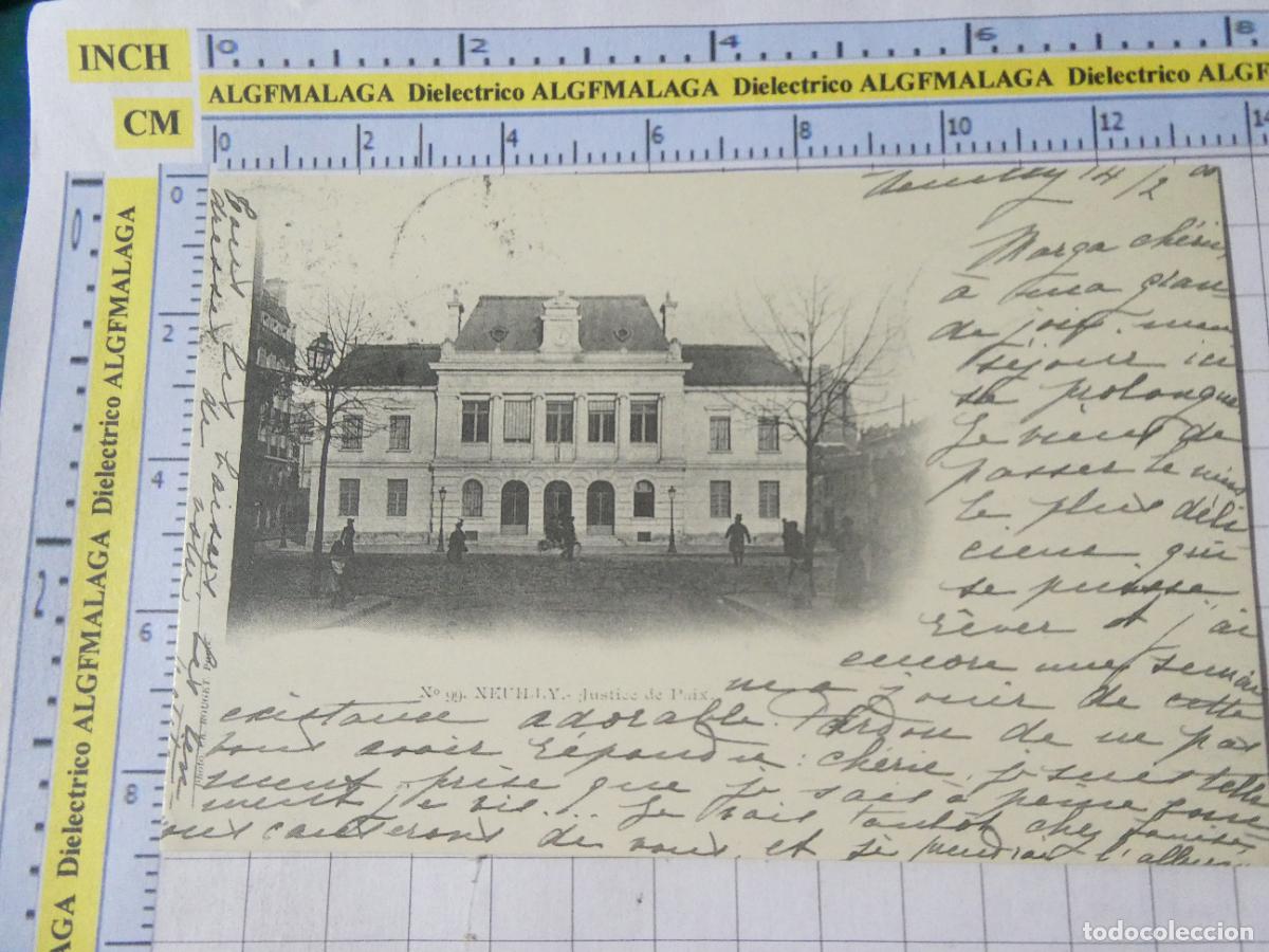 Postales: ANTIGUA POSTAL FACS&Iacute;MIL LA FRANCIA DE OTRO TIEMPO. NEUILLY JUSTICE DE PAIX 3791