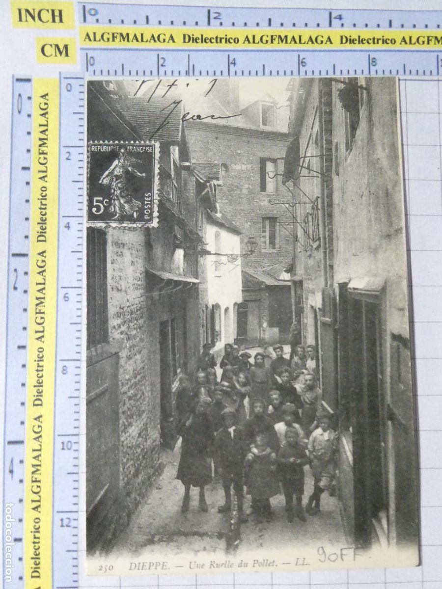 Postales: ANTIGUA POSTAL FACS&Iacute;MIL LA FRANCIA DE OTRO TIEMPO. DIEPPE UNE RUELLE DU POLLET 3798