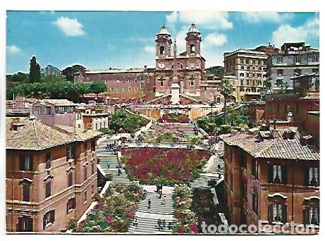 Postales: TRINITA DEI MONTI - CHURCH OF TRINITA DEI MONTI.- ROMA / ITALIA